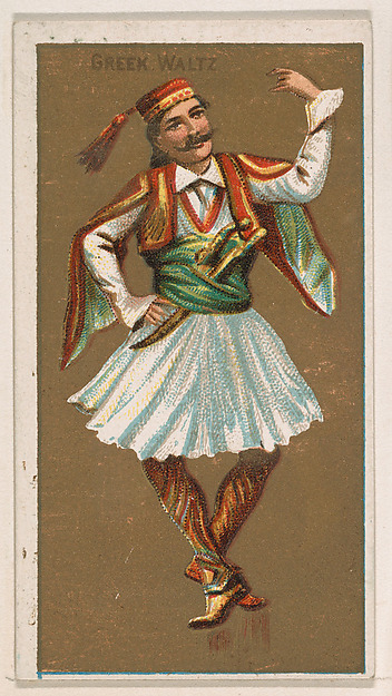 Greek Waltz, from National Dances (N225, Type 1) issued by Kinney Bros.