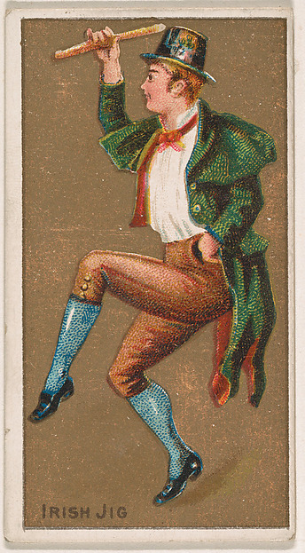 Irish Jig, from National Dances (N225, Type 1) issued by Kinney Bros.