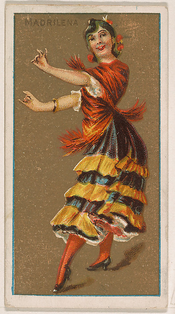 Madrilena, from National Dances (N225, Type 1) issued by Kinney Bros.