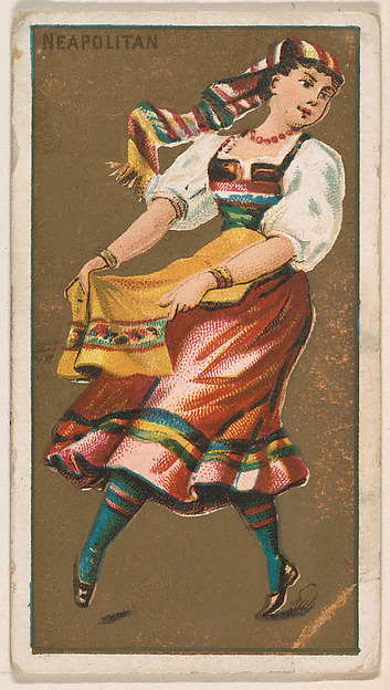 Neapolitan, from National Dances (N225, Type 1) issued by Kinney Bros.