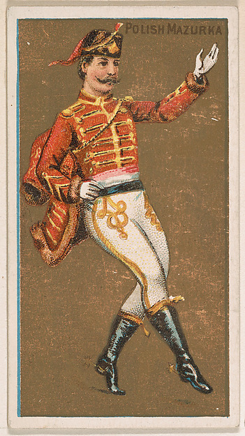 Polish Mazurka, from National Dances (N225, Type 1) issued by Kinney Bros.