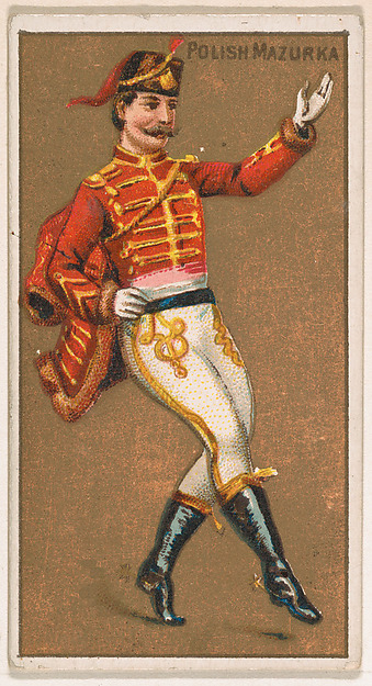 Polish Mazurka, from National Dances (N225, Type 1) issued by Kinney Bros.