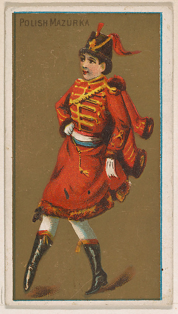 Polish Mazurka, from National Dances (N225, Type 1) issued by Kinney Bros.