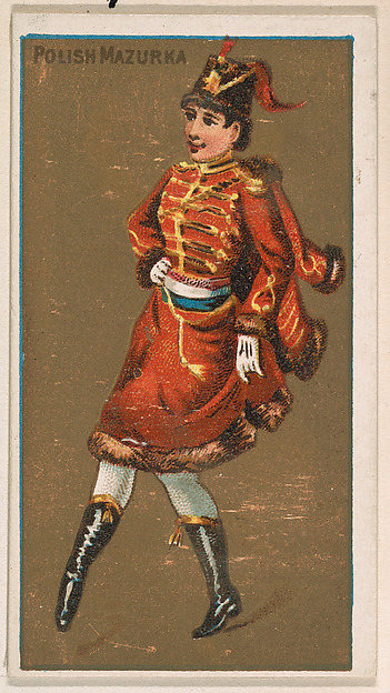 Polish Mazurka, from National Dances (N225, Type 1) issued by Kinney Bros.