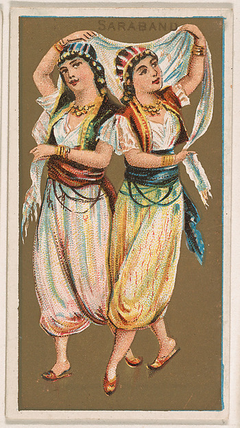 Saraband, from National Dances (N225, Type 1) issued by Kinney Bros.