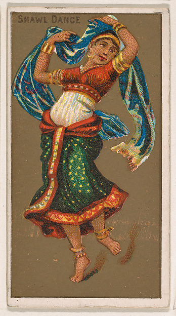 Shawl Dance, from National Dances (N225, Type 1) issued by Kinney Bros.