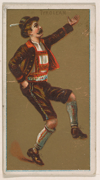 Tyrolean, from National Dances (N225, Type 1) issued by Kinney Bros.