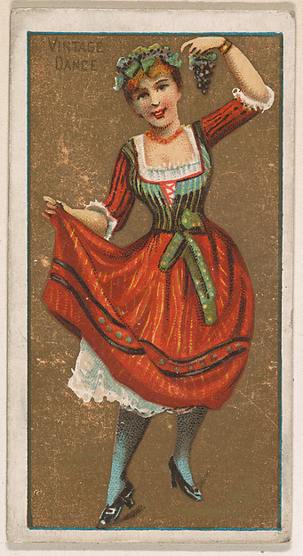 Vintage Dance, from National Dances (N225, Type 1) issued by Kinney Bros.