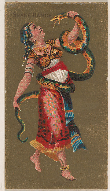 Snake Dance, from National Dances (N225, Type 2) issued by Kinney Bros.