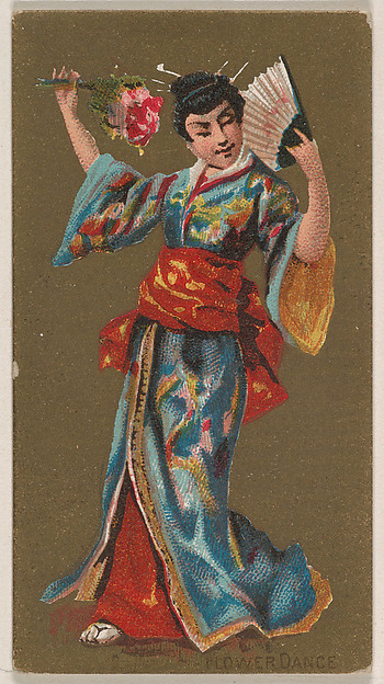 Flower Dance, from National Dances (N225, Type 2) issued by Kinney Bros.