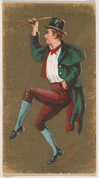Irish Jig, from National Dances (N225, Type 2) issued by Kinney Bros.