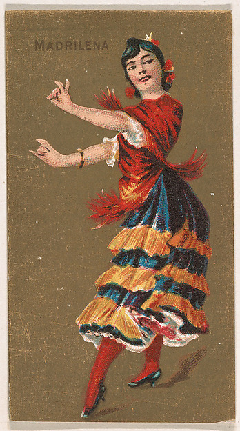 Madrilena, from National Dances (N225, Type 2) issued by Kinney Bros.