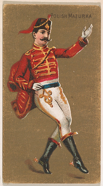 Polish Mazurka, from National Dances (N225, Type 2) issued by Kinney Bros.