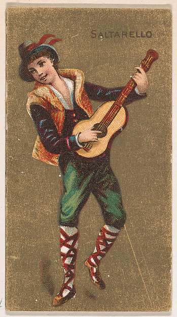 Saltarello, from National Dances (N225, Type 2) issued by Kinney Bros.