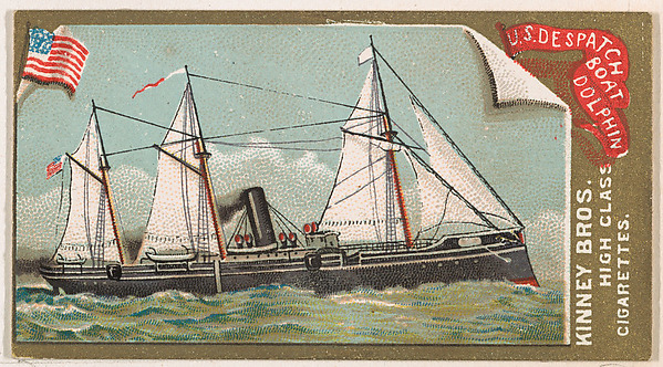 U.S. Despatch Boat Dolphin, from the Naval Vessels of the World series (N226) issued by Kinney Bros.