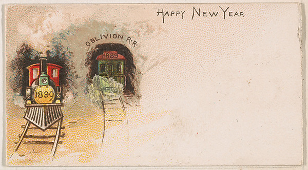 Happy New Year, from the New Years 1890 series (N227) issued by Kinney Bros. by Kinney Brothers Tobacco Company, The Metropolitan Museum of Art
