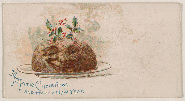 Merry Christmas and Happy New Year, from the New Years 1890 series (N227) issued by Kinney Bros.
