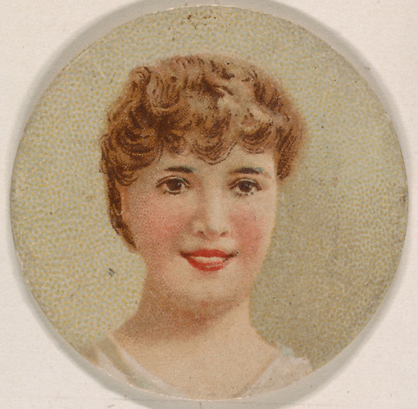 Portrait of woman, from the Novelties series (N228, Type 1) issued by Kinney Bros. by Kinney Brothers Tobacco Company, The Metropolitan Museum of Art