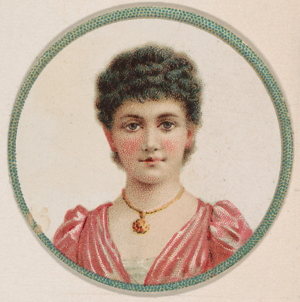Portrait of woman, from the Novelties series (N228, Type 2) issued by Kinney Bros. by Kinney Brothers Tobacco Company, The Metropolitan Museum of Art