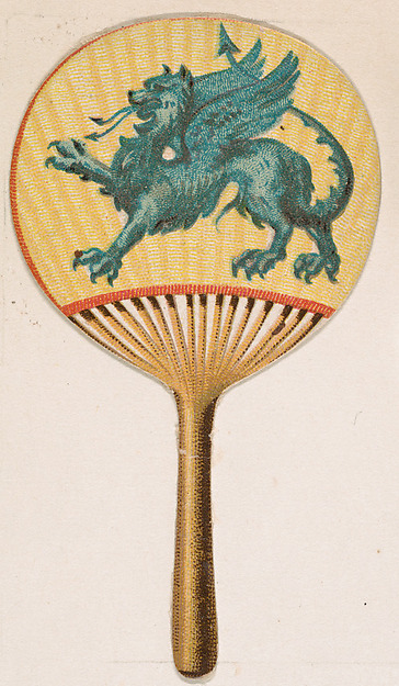 Fan, from the Novelties series (N228, Type 3) issued by Kinney Bros. by Kinney Brothers Tobacco Company, The Metropolitan Museum of Art