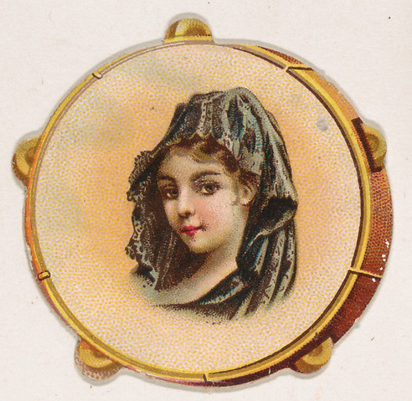 Tambourine, from the Novelties series (N228, Type 3) issued by Kinney Bros. by Kinney Brothers Tobacco Company, The Metropolitan Museum of Art