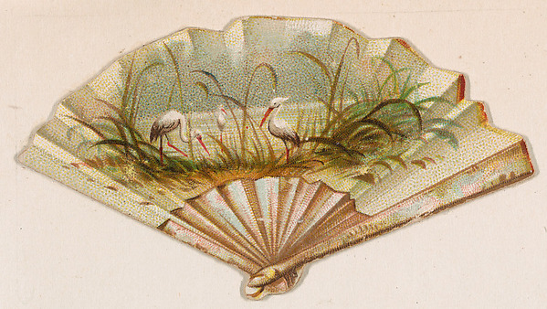 Fan, from the Novelties series (N228, Type 3) issued by Kinney Bros. by Kinney Brothers Tobacco Company, The Metropolitan Museum of Art