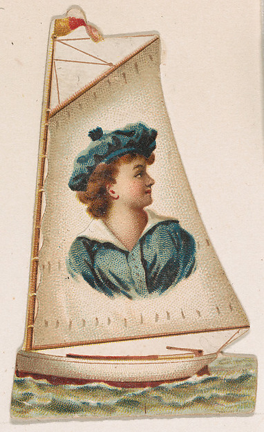 Sailboat, from the Novelties series (N228, Type 3) issued by Kinney Bros.