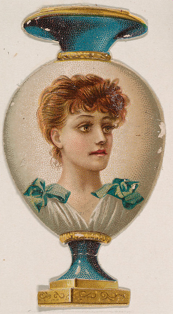 Vase, from the Novelties series (N228, Type 4) issued by Kinney Bros.