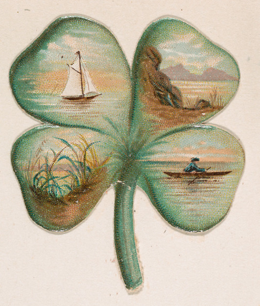 Four-leaf clover, from the Novelties series (N228, Type 3) issued by Kinney Bros.
