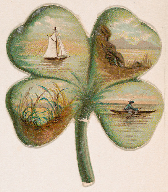 Four-leaf clover, from the Novelties series (N228, Type 4) issued by Kinney Bros.
