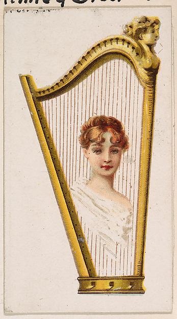 Harp, from the Novelties series (N228, Type 5) issued by Kinney Bros.