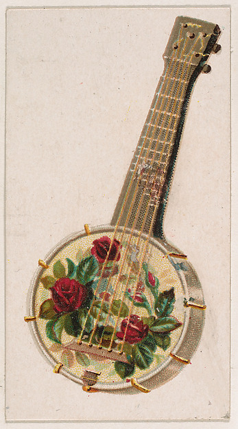 Banjo, from the Novelties series (N228, Type 5) issued by Kinney Bros. by Kinney Brothers Tobacco Company, The Metropolitan Museum of Art