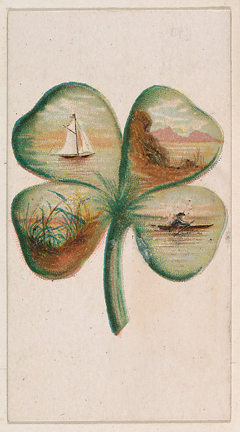 Four-leaf clover, from the Novelties series (N228, Type 5) issued by Kinney Bros.