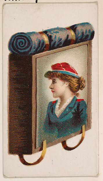 Knapsack, from the Novelties series (N228, Type 5) issued by Kinney Bros.