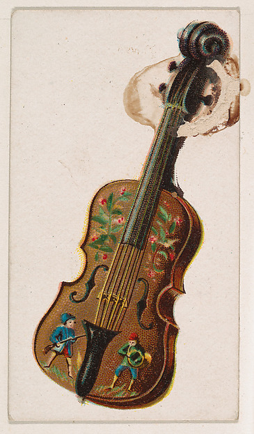 Violin, from the Novelties series (N228, Type 5) issued by Kinney Bros.
