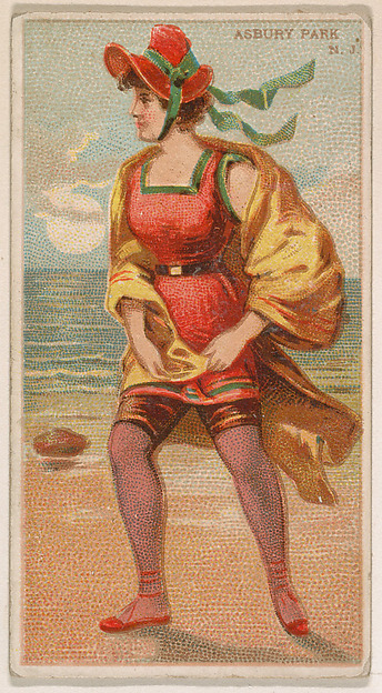 Asbury Park, New Jersey, from the Surf Beauties series (N232), issued by Kinney Bros.