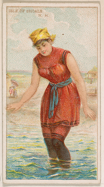 Isle of Shoals, New Hampshire, from the Surf Beauties series (N232), issued by Kinney Bros.