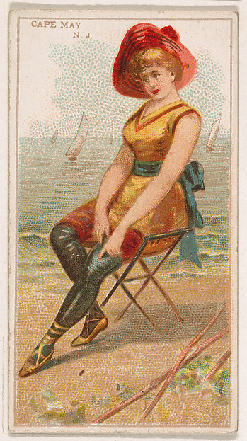 Cape May, New Jersey, from the Surf Beauties series (N232), issued by Kinney Bros.
