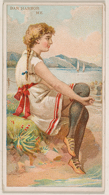 Bar Harbor, Maine, from the Surf Beauties series (N232), issued by Kinney Bros.