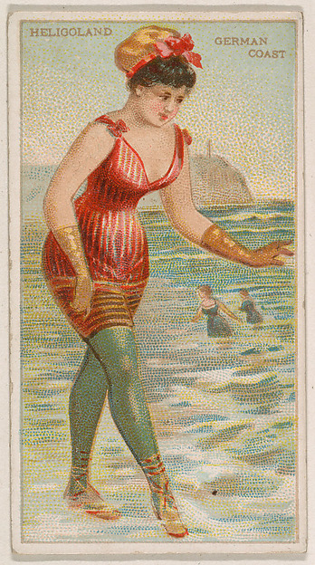Heligoland, German Coast, from the Surf Beauties series (N232), issued by Kinney Bros. by Kinney Brothers Tobacco Company, The Metropolitan Museum of Art