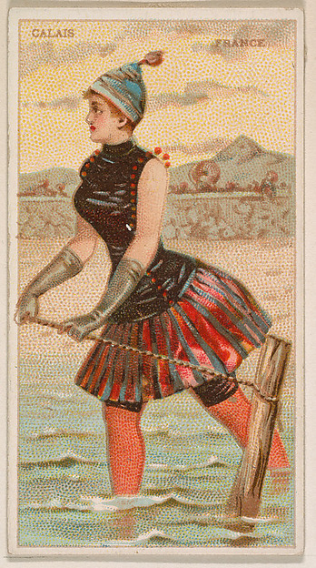 Calais, France, from the Surf Beauties series (N232), issued by Kinney Bros.