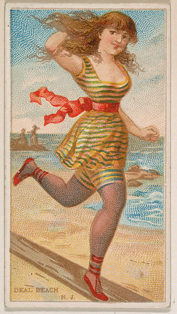 Deal Beach, New Jersey, from the Surf Beauties series (N232), issued by Kinney Bros.