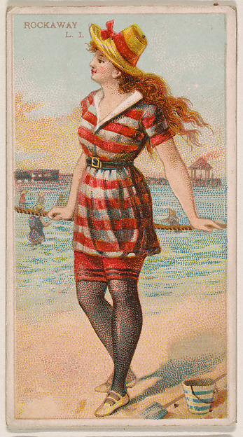 Rockaway, Long Island, from the Surf Beauties series (N232), issued by Kinney Bros.