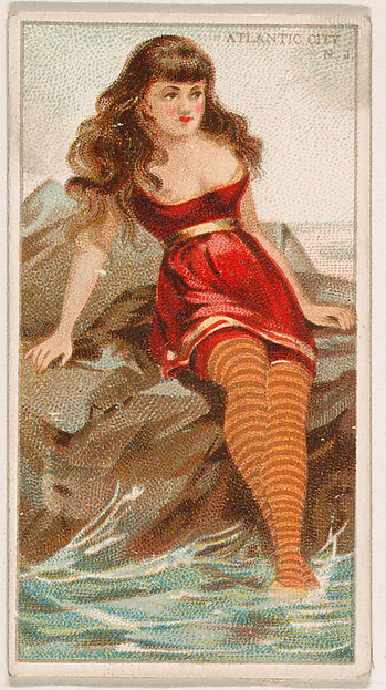 Atlantic City, New Jersey, from the Surf Beauties series (N232), issued by Kinney Bros. by Kinney Brothers Tobacco Company, The Metropolitan Museum of Art