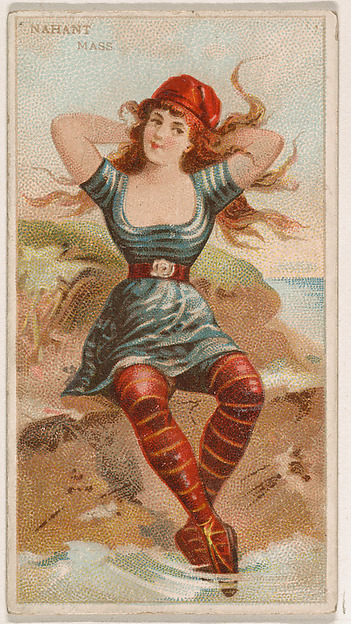 Nahant, Massachusetts, from the Surf Beauties series (N232), issued by Kinney Bros.