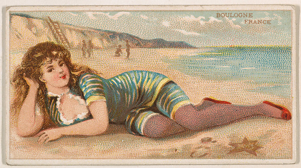 Boulogne, France, from the Surf Beauties series (N232), issued by Kinney Bros. by Kinney Brothers Tobacco Company, The Metropolitan Museum of Art