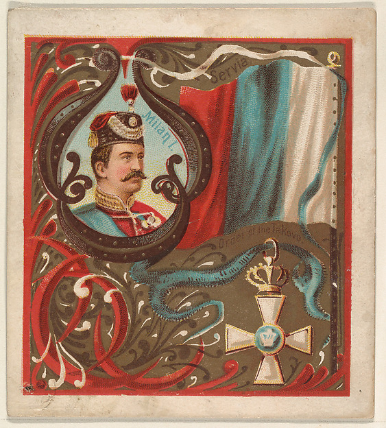 Servia, from the International Cards series (N238), issued by Kinney Bros.