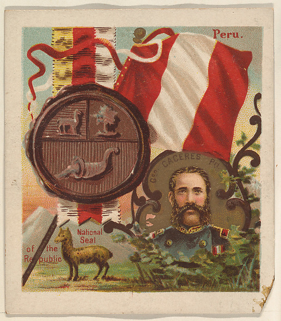 Peru, from the International Cards series (N238), issued by Kinney Bros.
