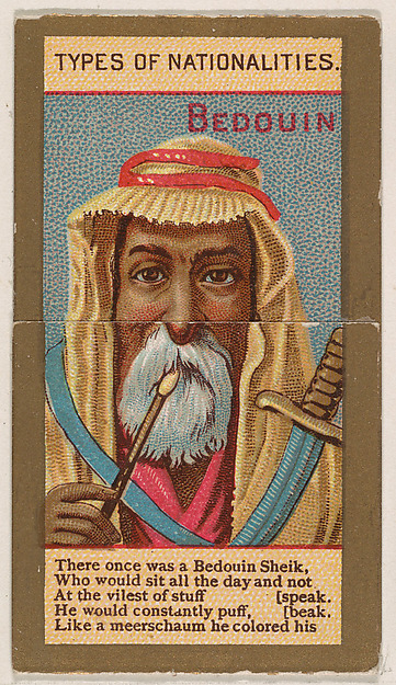 Bedouin, from Types of Nationalities (N240) issued by Kinney Bros.