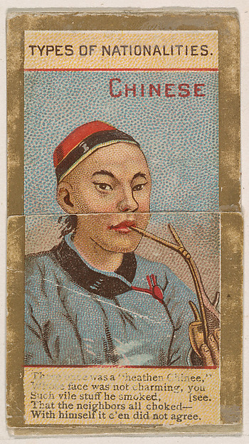 Chinese, from Types of Nationalities (N240) issued by Kinney Bros.